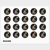 Sticker Rond Sensibilisation à l'autisme (Feuille)