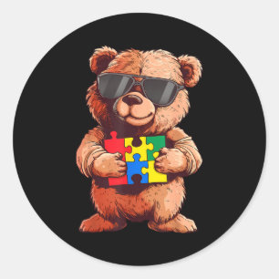Sticker Rond Sensibilisation à l'autisme