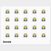 Sticker Rond Sensibilisation à l'autisme Acceptation Enseigneme (Feuille)