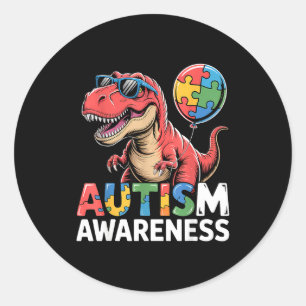 Sticker Rond Sensibilisation à l'autisme autiste
