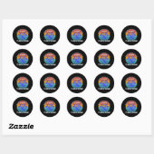 Sticker Rond Sensibilisation à l'encéphalomyélite myalgale Chef (Feuille)