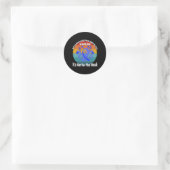 Sticker Rond Sensibilisation à l'encéphalomyélite myalgale Chef (Sac)