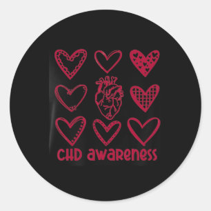 Sticker Rond Sensibilisation à l'hépatite Coeur Mois des maladi
