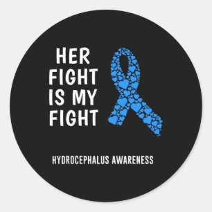 Sticker Rond Sensibilisation à l'hydrocéphalie 4