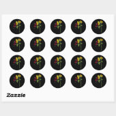 Sticker Rond Sensibilisation à l'neurysme cérébral Chirurgie to (Feuille)