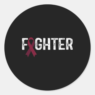 Sticker Rond Sensibilisation à l'neurysme cérébral des combatta
