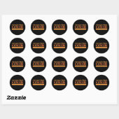 Sticker Rond Sensibilisation à l'orange plus forte que le cance (Feuille)