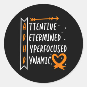 Sticker Rond Sensibilisation Adhd
