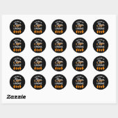 Sticker Rond Sensibilisation Aide auditive Implant Fluent In Si (Feuille)