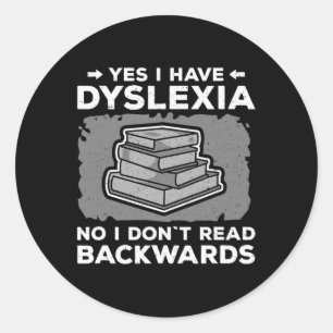 Sticker Rond Sensibilisation Apprentissage Handicap Dyslexique