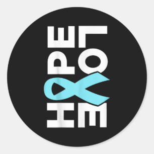 Sticker Rond Sensibilisation au cancer de la prostate - Hope Lo
