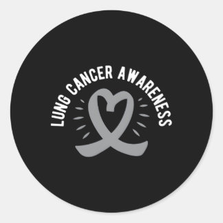 Sticker Rond Sensibilisation au cancer du poumon