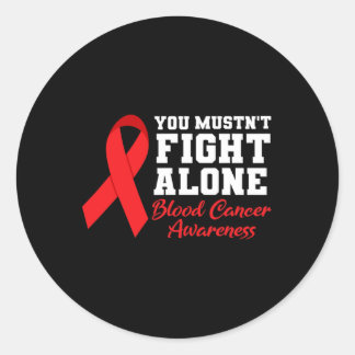 Sticker Rond Sensibilisation au cancer du sang Cancer du sang