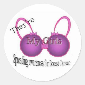 Sticker Rond Sensibilisation au cancer du sein
