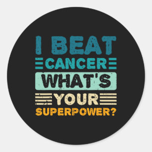 Sticker Rond Sensibilisation au cancer du sein Je bat le cancer