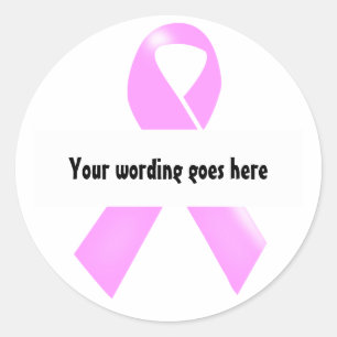Sticker Rond Sensibilisation au cancer du sein   Personnaliser