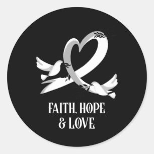 Sticker Rond Sensibilisation au cancer Mois de la sensibilisati