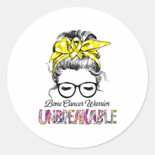 Sticker Rond Sensibilisation au cancer osseux Ribbon Cadeaux de