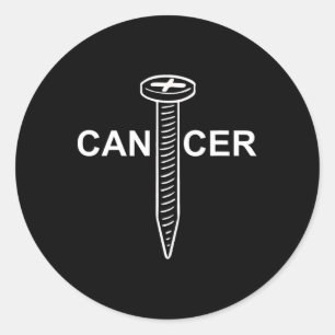 Sticker Rond Sensibilisation au cancer Vis Cancer Hommes