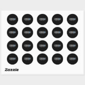 Sticker Rond Sensibilisation au diabète des guerriers (Feuille)