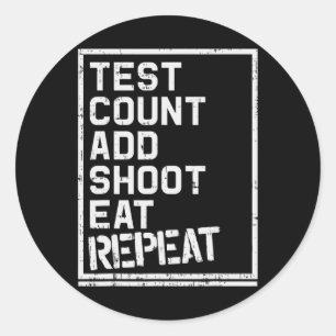 Sticker Rond Sensibilisation au diabète Type 1 Nombre de tests 