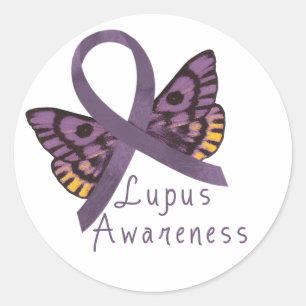 Sticker Rond Sensibilisation au lupus