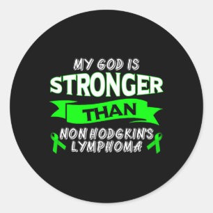 Sticker Rond Sensibilisation au lymphome non hodgkinien - Cance
