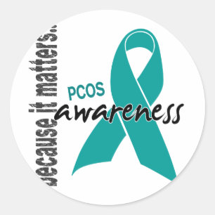 Sticker Rond Sensibilisation au PCOS
