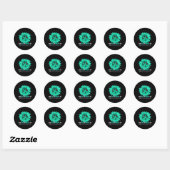 Sticker Rond Sensibilisation au rétablissement de la dépendance (Feuille)