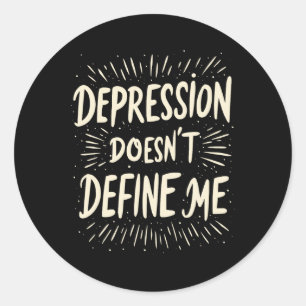 Sticker Rond Sensibilisation au suicide Dépression Anxiété Sant