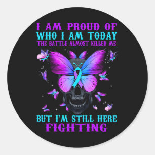 Sticker Rond Sensibilisation Au Suicide Je Suis Fière De Qui Je