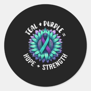 Sticker Rond Sensibilisation au suicide Prévention du suicide S