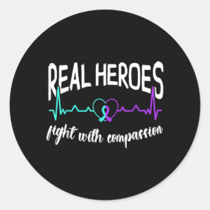 Sticker Rond Sensibilisation au suicide Soutien à la prévention