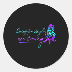 Sticker Rond Sensibilisation au suicide Soutien à la prévention