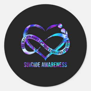 Sticker Rond Sensibilisation au suicide Vous ne laissez pas vot