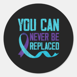 Sticker Rond Sensibilisation au suicide Vous ne pouvez jamais r