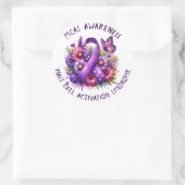 Sticker Rond Sensibilisation au syndrome d'activation des cellu (Sac)