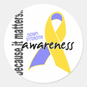 Sticker Rond Sensibilisation au syndrome de Down