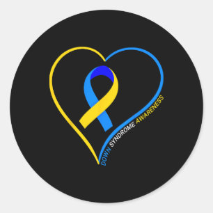 Sticker Rond Sensibilisation au syndrome de Down - Journée mond