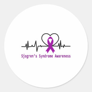 Sticker Rond Sensibilisation au syndrome de Sjogrens Coup de co