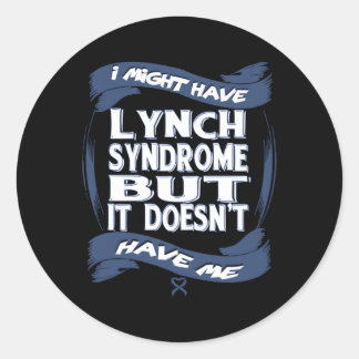 Sticker Rond Sensibilisation au syndrome Lynch