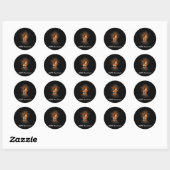 Sticker Rond Sensibilisation au système CRPS de ruban papillon (Feuille)