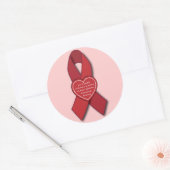 Sticker Rond Sensibilisation aux accidents vasculaires cérébrau (Enveloppe)