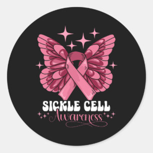 Sticker Rond Sensibilisation aux cellules de faucille 35