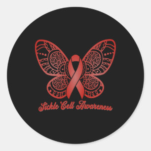 Sticker Rond Sensibilisation aux cellules de faucille Beurre Ru