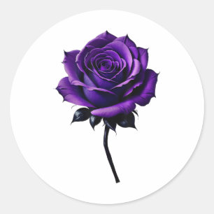 Sticker Rond Sensibilisation aux Heimers Rose pourpre _1