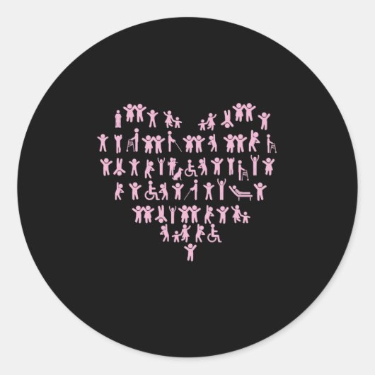 Sticker Rond Sensibilisation aux incapacités (Devant)