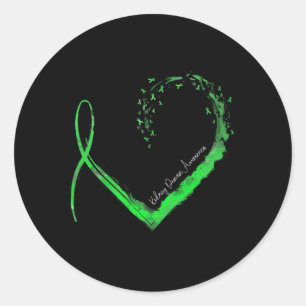 Sticker Rond Sensibilisation aux maladies cardiaques du rein
