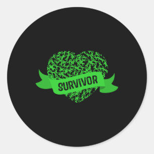 Sticker Rond Sensibilisation aux maladies du rein des survivant