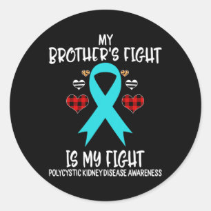 Sticker Rond Sensibilisation aux maladies du rein Le combat de